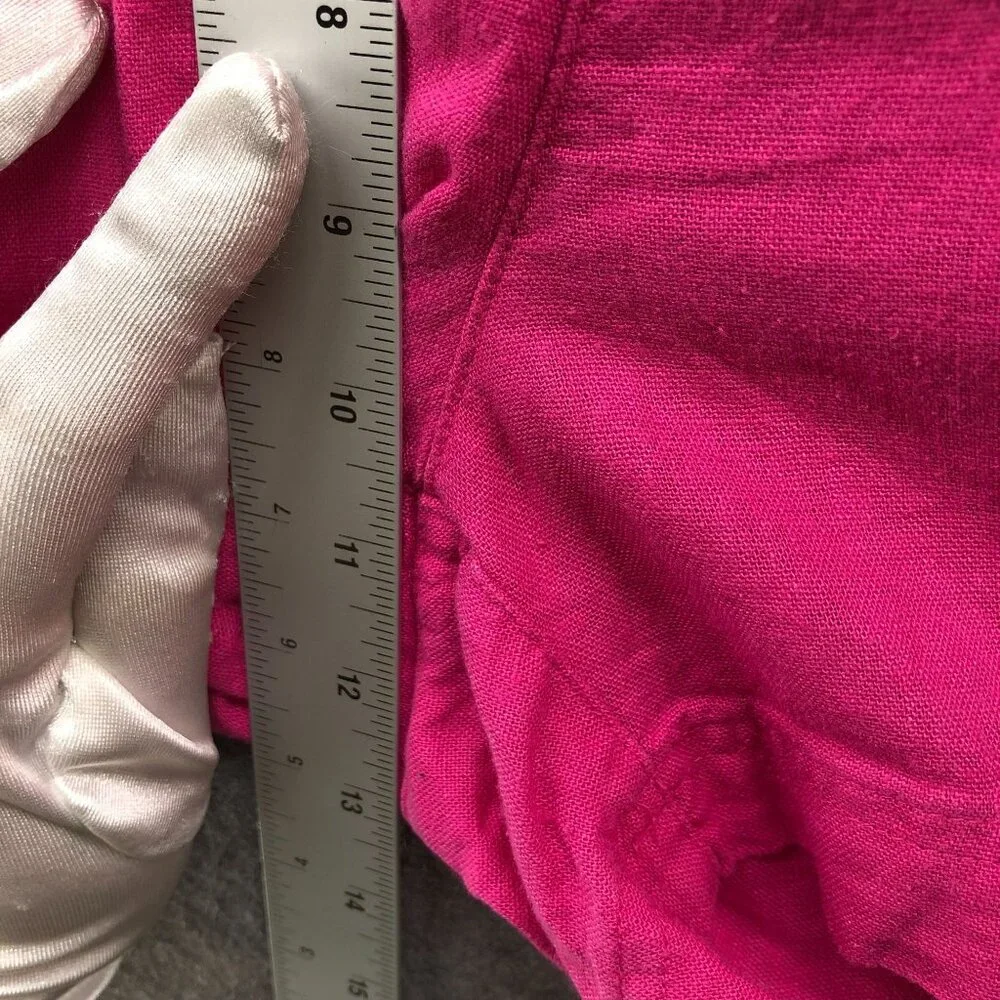 Old Navy Linen Blend Shorts Womens‎ S Pink Pull On 3''